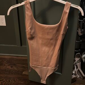 Skims Matte Leather Bodysuit